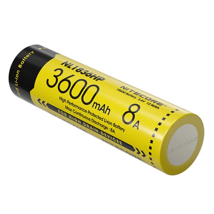 Аккумулятор NITECORE 18650 3600мАч выходной ток 8A (NL1836HP)